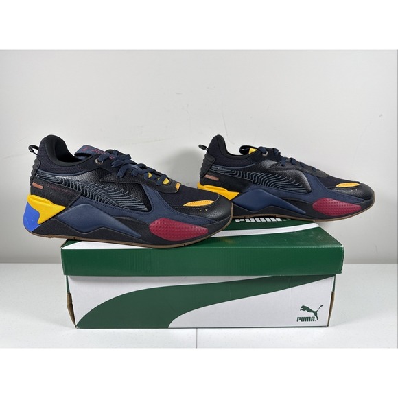 PUMA RS X "Global Futurism" Sneaker, Men's Size 12‎ - Black/Multicolor Running - Picture 1 of 7